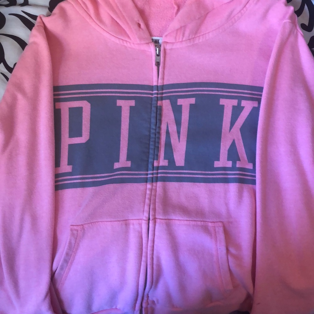 PINK zip-up hoodie